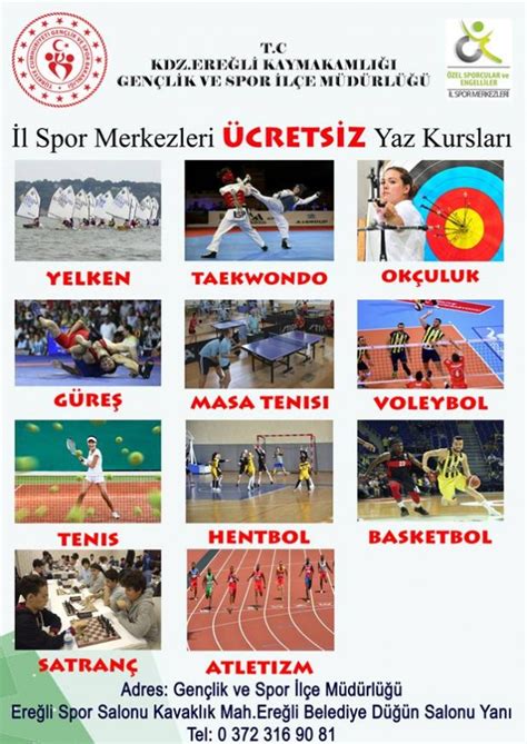 Spor Okullarında Seçilebilecek Farklı Spor Branşları